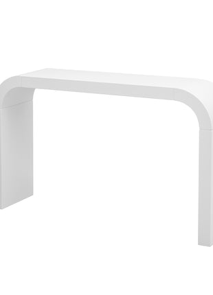 Likeshoppe Modern Minimalist White Console Table – 52" Entryway Sofa Table for Hallway &amp; Living Room