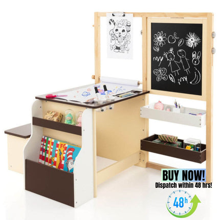 BM2- Kids Art Center Wooden Table Bench Set - Likeshoppe 