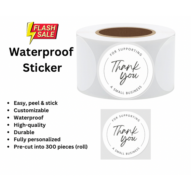 Weatherproof Your Gratitude: Premium Peel & Stick Stickers for Enduring Appreciation - Likeshoppe 
