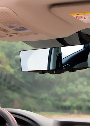 11.4” Panoramic Rearview Mirror Clip-On – Convex Anti-Glare Wide View Mirror for Cars SUVs Trucks