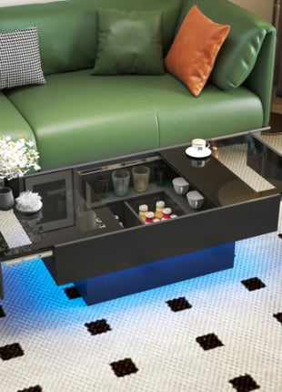 Likeshoppe Lift Top Coffee Table with Hidden Storage – Modern Extendable Sliding Coffee Table