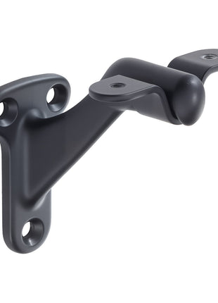 Heavy Duty Stair Handrail Brackets – 6 Pack Matte Black Wall Mount Handrail Hardware