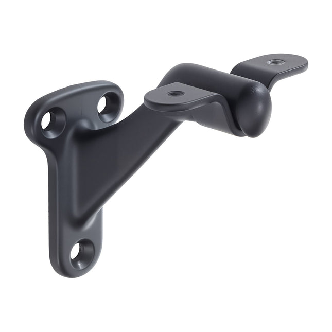 Heavy Duty Stair Handrail Brackets – 6 Pack Matte Black Wall Mount Handrail Hardware