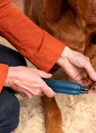 USB Rechargeable Dog Nail Grinder – Quiet 2-Speed Pet Nail Trimmer for Dogs & Cats