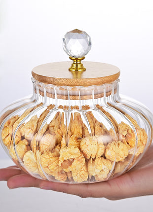 High Borosilicate Glass Airtight Storage Jar – Heat Resistant Coffee Bean & Kitchen Pantry Container