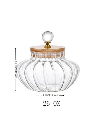 High Borosilicate Glass Airtight Storage Jar – Heat Resistant Coffee Bean & Kitchen Pantry Container
