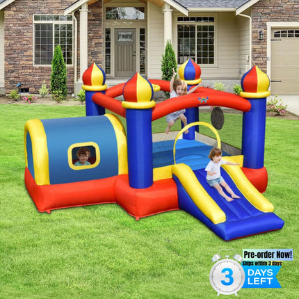 BC1-Inflatable Castle Kids Bounce House with Slide Jumping - Likeshoppe 