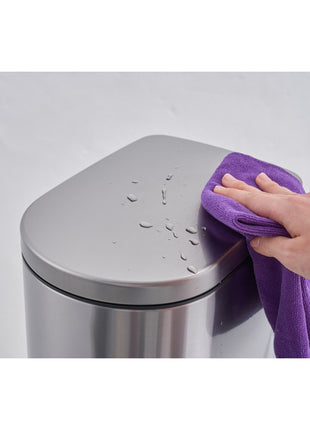 10L Stainless Steel Kitchen Trash Can – Compact Steel Garbage Bin for Kitchen, Bathroom & Office