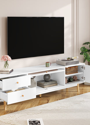 70 Inch TV Stand with Drawers – Modern Entertainment Center for TVs Up to 80"
