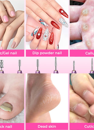 Professional Electric Nail Drill Kit – Portable Manicure Nail File Machine