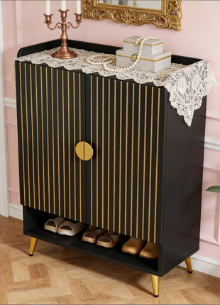Likeshoppe 7 Tier Shoe Storage Cabinet with Doors – Adjustable Shoe Rack Organizer for Entryway