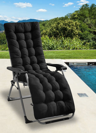 1Pc Chaise Lounger Cushion Recliner Rocking Chair Sofa Mat Deck Chair Cushion Chair Not Inlcuded  Standard Type