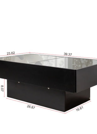 Likeshoppe Lift Top Coffee Table with Hidden Storage – Modern Extendable Sliding Coffee Table