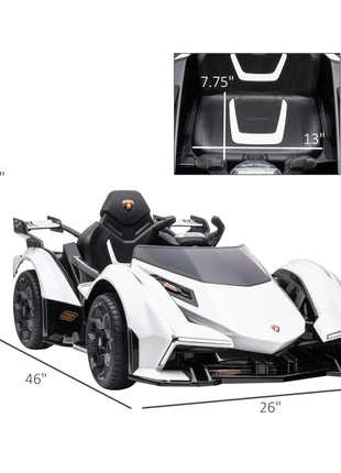 12V Kids Electric Ride-On Sports Car with Remote Control – LED Lights, Music & Suspension