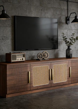70.9" Entertainment Center TV Stand with Storage Shelves – Modern Media Console