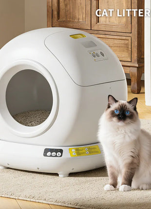 78L Automatic Cat Litter Box Self Cleaning – Smart Tuya APP Fully Enclosed Multi Cat Litter System