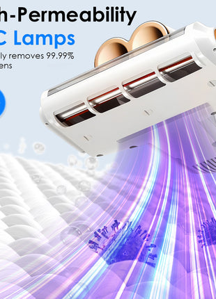 Mattress Vacuum Cleaner 16KPa with UVC Light & Ultrasonic Cleaning for Bed Sofa Pillows
