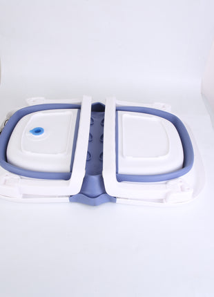 Foldable Baby Bathtub with Thermometer – Collapsible Infant Bath Tub for Newborns & Toddlers