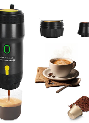 Portable Electric Espresso Machine – Self Heating Cordless Coffee Maker