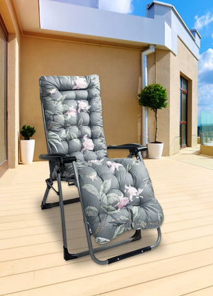 1Pc Chaise Lounger Cushion Recliner Rocking Chair Sofa Mat Deck Chair Cushion Chair Not Inlcuded  Standard Type