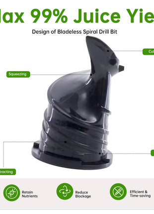 Cold Press Juicer with Wide Feed Chute – 200W Slow Masticating Juicer for Whole Fruits & Vegetables