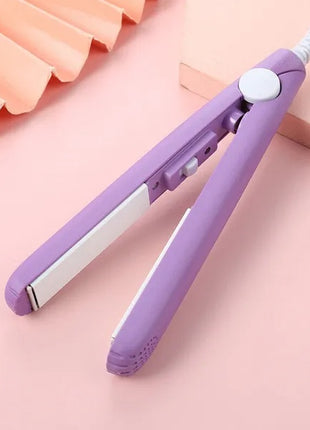 Mini Portable Hair Iron – Ceramic Hair Straightener & Curler for Travel Styling