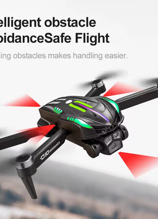 D10 Brushless Drone with Obstacle Avoidance – Foldable RC Drone with Dual Camera & Optical Flow