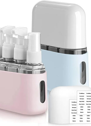 8 Pack TSA Approved Travel Bottle Set – Leakproof 50ml Travel Containers
