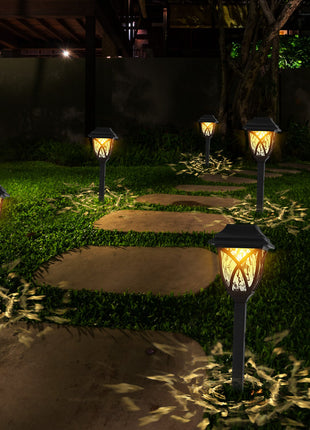 Solar Garden Stake Lights Water Ripple LED – Outdoor Pathway Lights for Yard Lawn Patio (6 Pack)