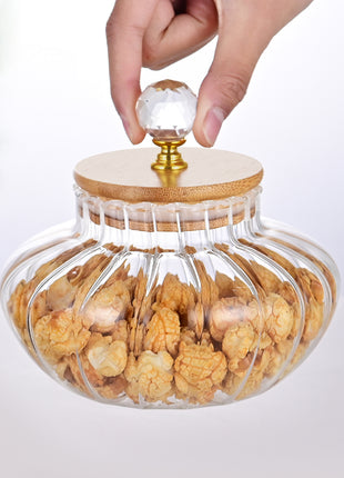 High Borosilicate Glass Airtight Storage Jar – Heat Resistant Coffee Bean & Kitchen Pantry Container
