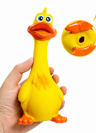 3PCS Screaming Chicken Dog Toys – Latex Squeaky Interactive Chew Toys for Dogs