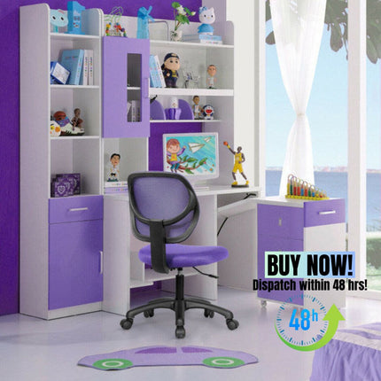 AV5- Low-back Computer Task Office Desk Chair with Swivel Casters for Kids - Likeshoppe 