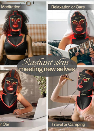 LuxRenew 2 IN 1 Mask Set, for Face & Neck,Portable  at Home and Travel
