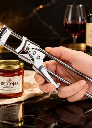 Stainless Steel Jar Opener with Non-Slip Handle – Heavy Duty Bottle & Lid Opener for Tight Jars