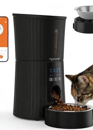 Smart WiFi Pet Feeder 4L – Automatic Cat & Dog Food Dispenser with App Control