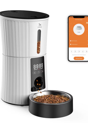 Smart WiFi Pet Feeder 4L – Automatic Cat & Dog Food Dispenser with App Control