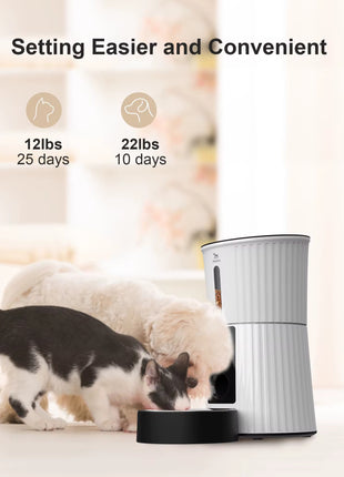 Smart WiFi Pet Feeder 4L – Automatic Cat & Dog Food Dispenser with App Control
