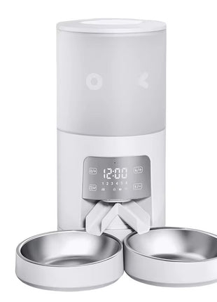 Smart WiFi Pet Feeder 6L – Automatic Cat & Dog Food Dispenser with Stainless Steel Bowl