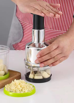 Manual Vegetable Chopper Handheld Food Cutter – Onion Garlic Fruit Slicer Dicer