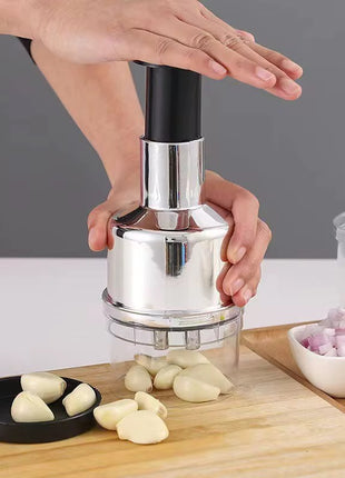 Manual Vegetable Chopper Handheld Food Cutter – Onion Garlic Fruit Slicer Dicer
