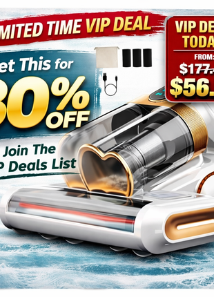 Mattress Vacuum Cleaner 16KPa with UVC Light & Ultrasonic Cleaning for Bed Sofa Pillows