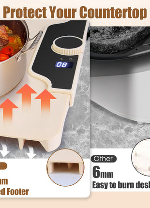 Food Warming Mat 300W – Electric Silicone Heating Mat with 14 Temp Levels & Timer for Buffet & Parties