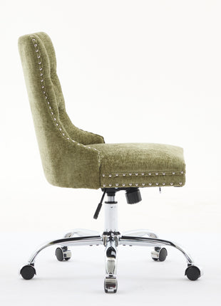 Likeshoppe Furniture Office Chair,Modern Chenille Upholstered Tufted Button