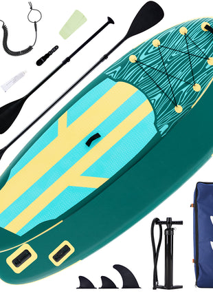 10.5FT Inflatable Stand-Up Kayak with Accessories – Durable SUP with Anti-Slip Deck & 400LB Capacity