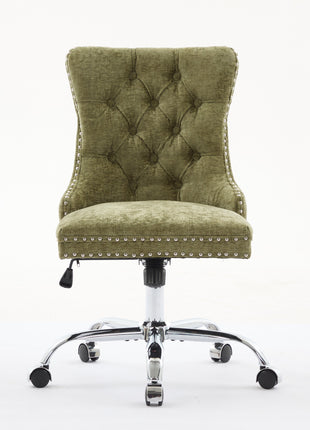Likeshoppe Furniture Office Chair,Modern Chenille Upholstered Tufted Button