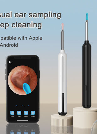 1080P Ear Cleaner Camera with 6 Silicone Ear Scoops – WiFi Earwax Removal Tool