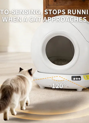 78L Automatic Cat Litter Box Self Cleaning – Smart Tuya APP Fully Enclosed Multi Cat Litter System