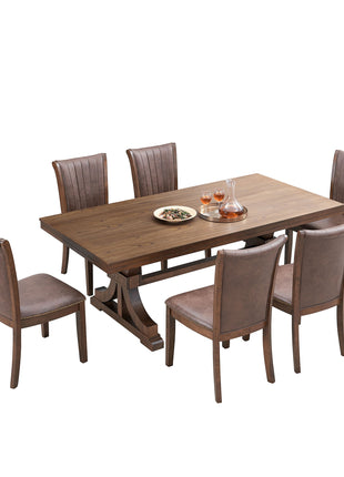 Likeshoppe Wooden Dining Chairs Set Of 2, Modern Fabric Upholstered Kitchen Side Chairs,Mid Century Modern Kitchen Chairs With Open Back Farmhouse Wooden Side Chairs For Dining Room,Living Room,Restaurant