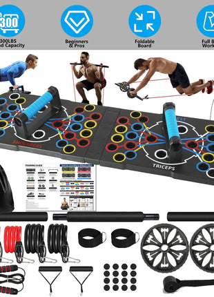 Multifunctional Push Up Board Home Gym Set | Full Body Strength Training Equipment | Likeshoppe