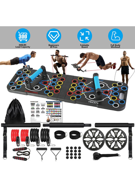 Multifunctional Push Up Board Home Gym Set | Full Body Strength Training Equipment | Likeshoppe